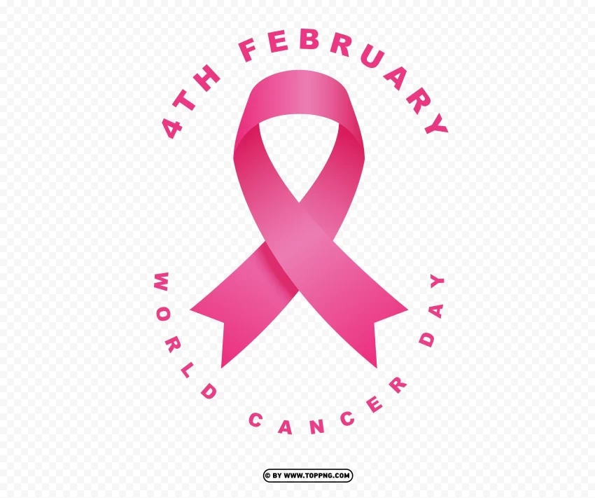 free hd 4th february world cancer day logo Transparent PNG picture