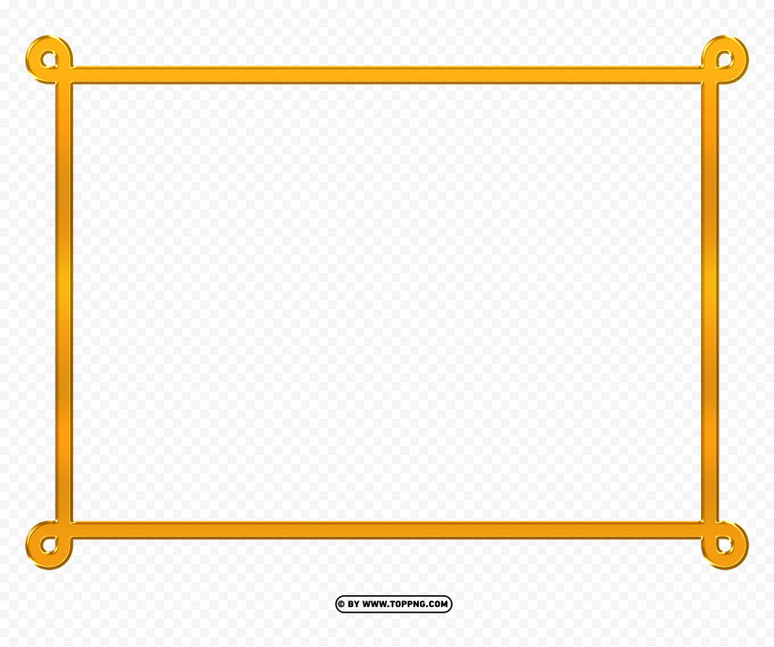 free golden ornament frame border Transparent PNG graphics archive