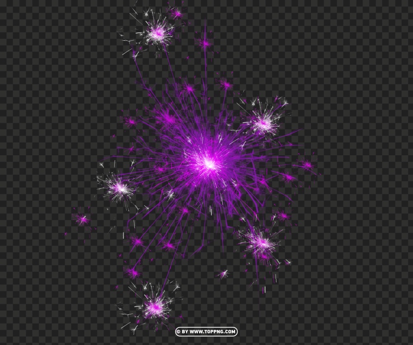 free sparkler purple color design free PNG Object Isolated with Transparency