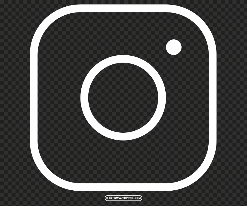 Free White Instagram Logo High Quality PNG Transparent Photos For Design