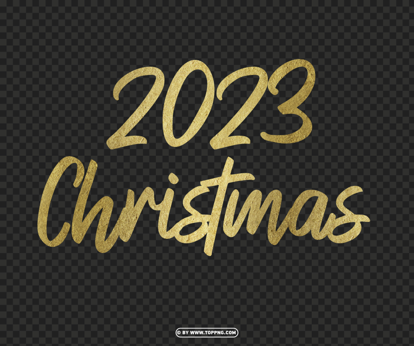 gold 2023 christmas design image png Transparent graphics