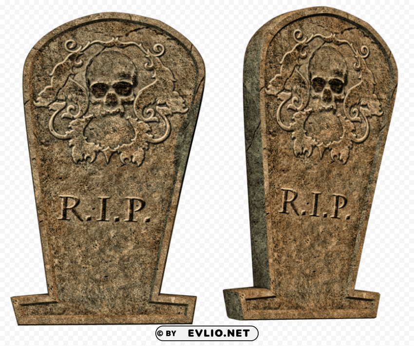 gravestone Transparent Background PNG Isolated Character