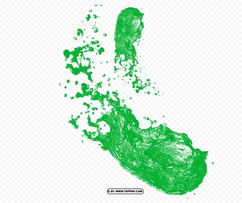 green liquid splash hd High-resolution transparent PNG images set