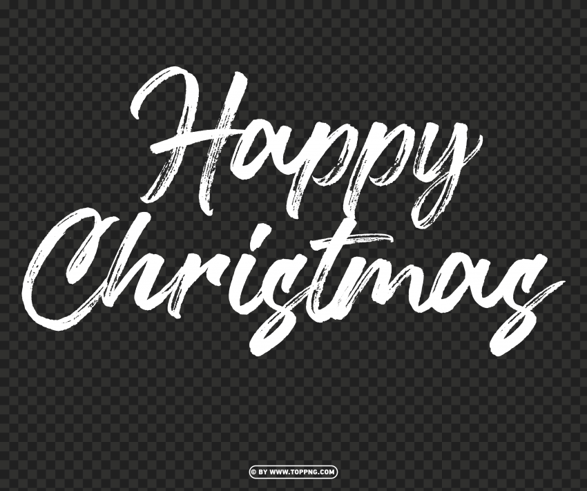happy christmas typography white lettering Transparent PNG graphics variety - Image ID b999f108