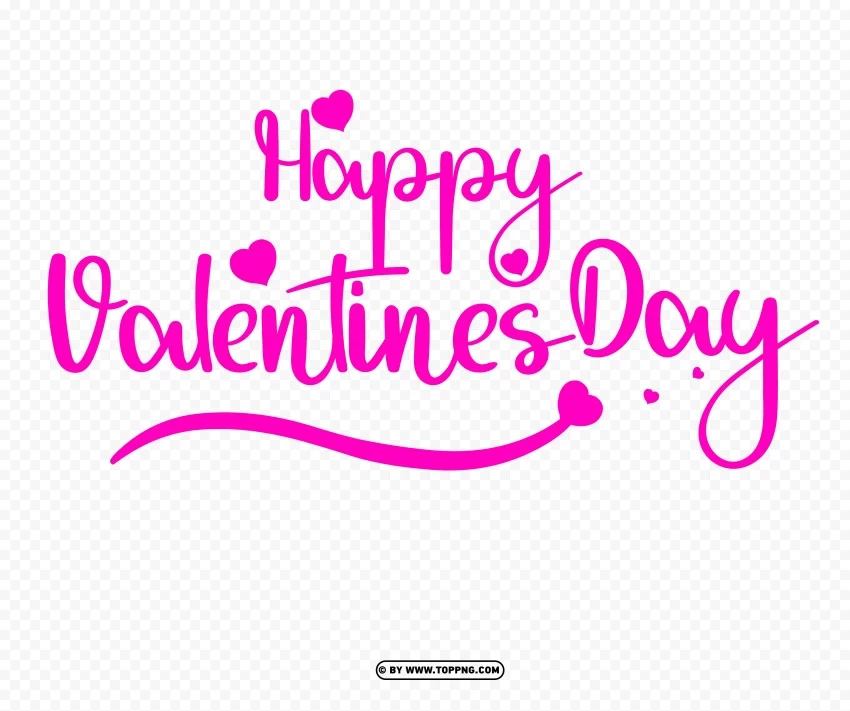 happy valentines images free download with pink hearts Isolated Graphic with Transparent Background PNG