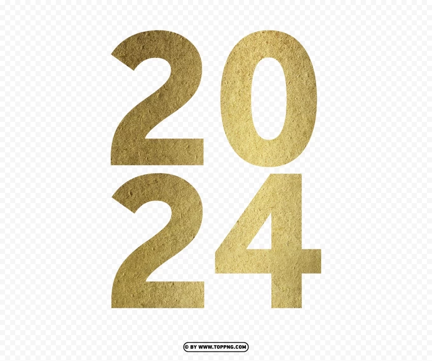 hd 2024 gold gilter text Free PNG images with transparent background