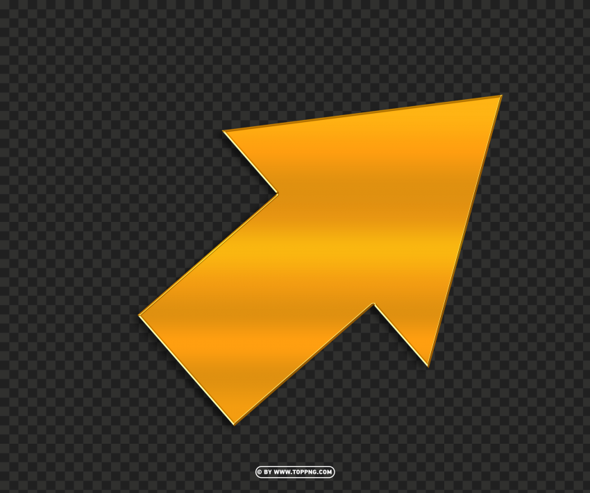 hd 3d golden arrow up left image PNG images with transparent backdrop - Image ID 657b22db