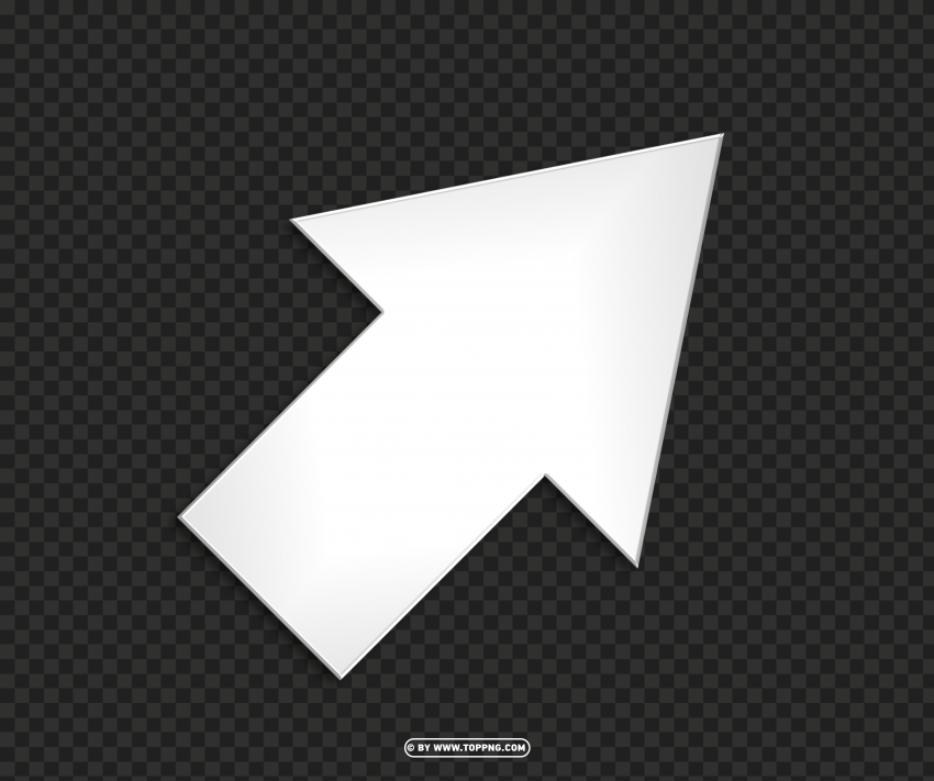 hd 3d silver arrow up left no background PNG images with transparent overlay