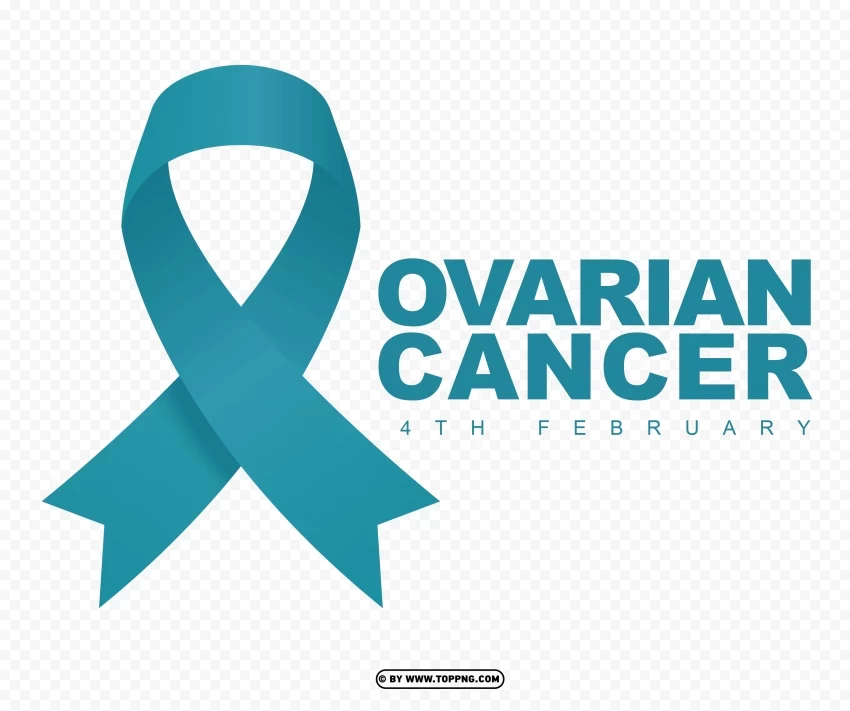 hd 4th february ovarian cancer ribbon logo png Background-less PNGs - Image ID fa79f245