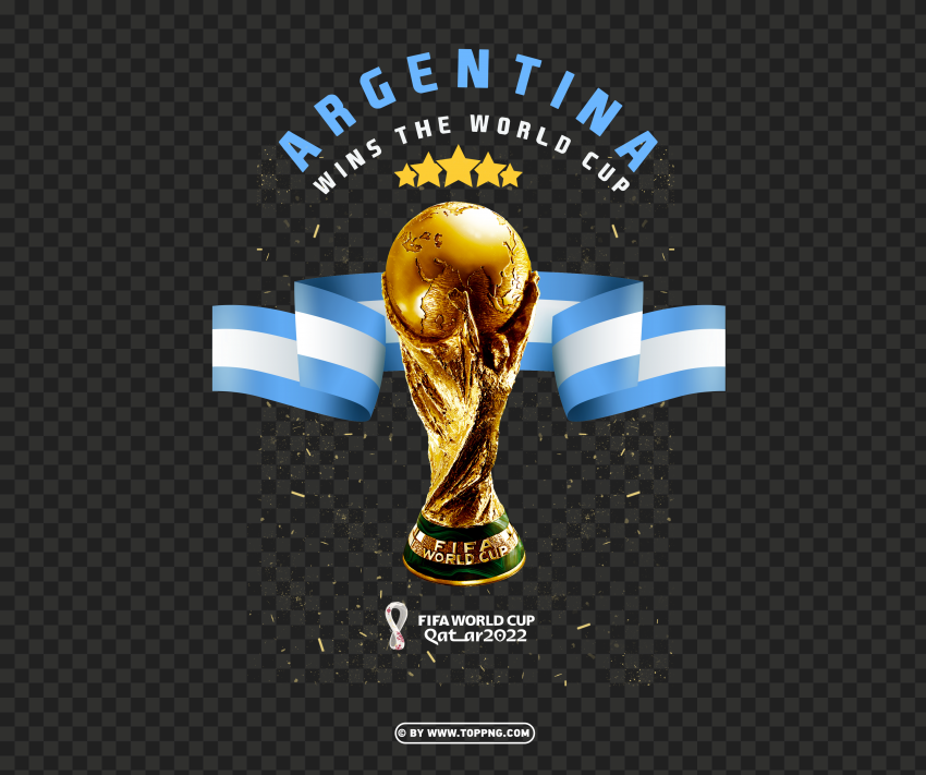 hd argentina win the trophy world cup 2022 PNG images with alpha transparency bulk