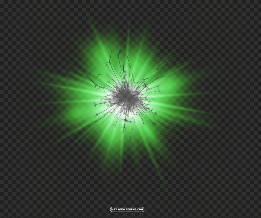 hd glowing green colors light transparent PNG with cutout background