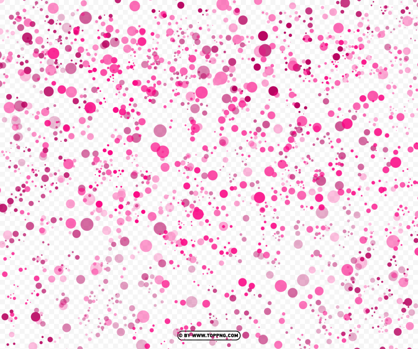 hd pink confetti circle shapes Transparent Background Isolated PNG Icon - Image ID 9402bdd0