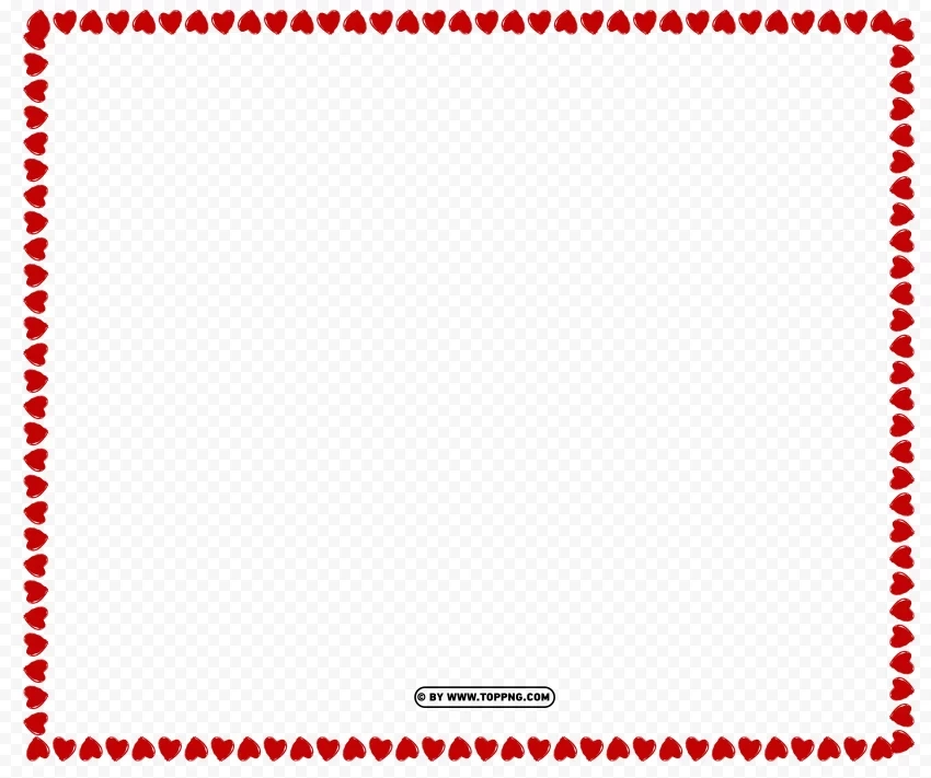 hd valentines love border PNG files with transparency - Image ID 5b6dc69a