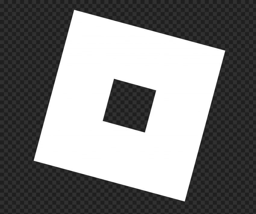 HD Roblox White Symbol Logo With Transparent PNG With No Background For Free