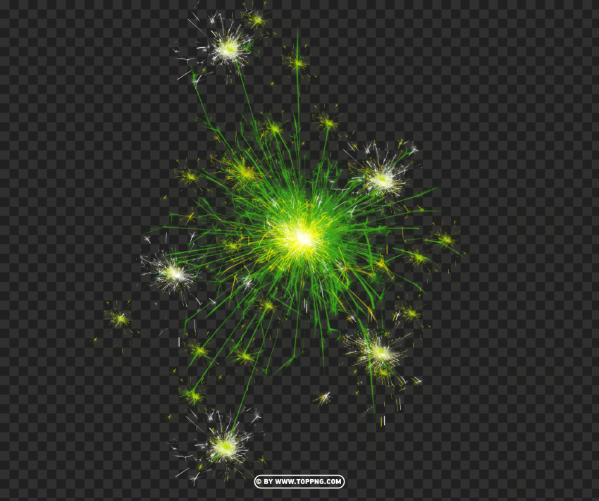 hd sparkler green free download PNG photo with transparency