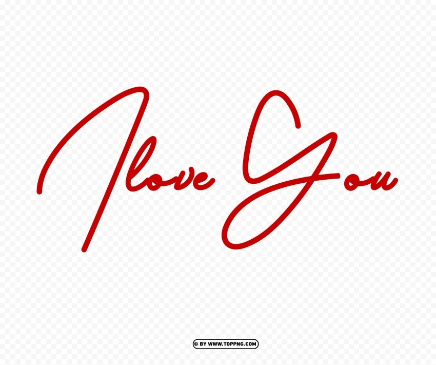 i love you signature free valentines day Isolated Icon with Clear Background PNG - Image ID ce4cbc96