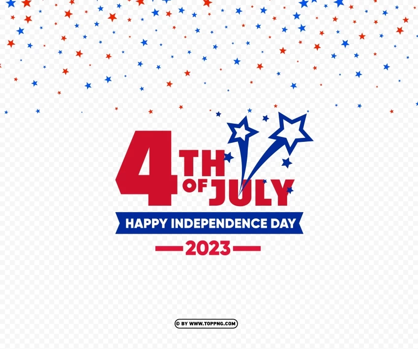 independence day 4th july 2023 celebrate america PNG Graphic with Clear Background Isolation - Image ID a166db77