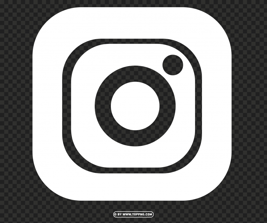 instagram logo white extra stroke bold PNG transparent photos library - Image ID f774a123