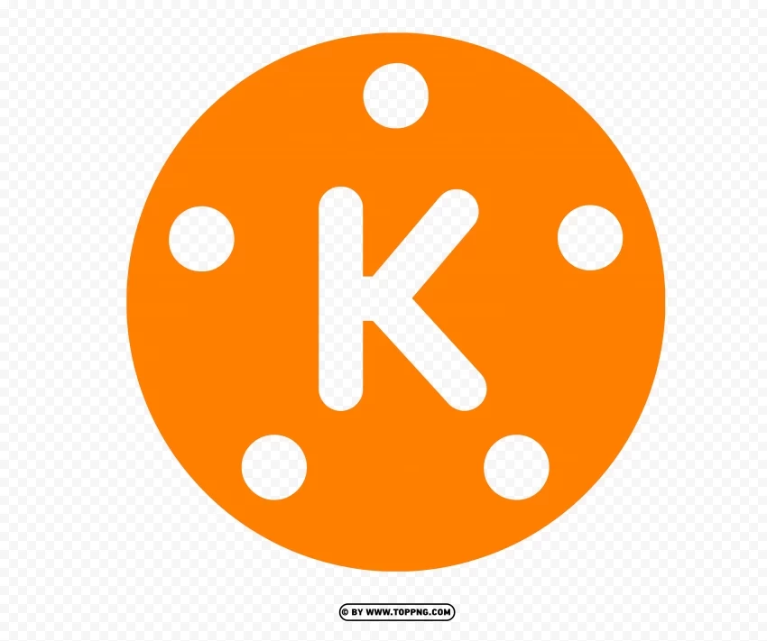 kinemaster orange logo icon hd transparent Clear Background PNG Isolated Design Element