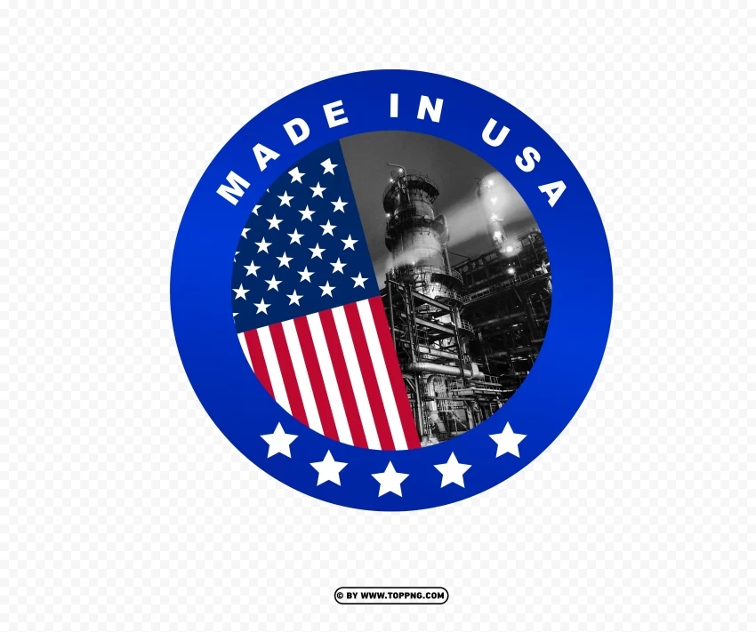 Made In USA Logo Sign Label Design HD PNG transparent pictures for editing