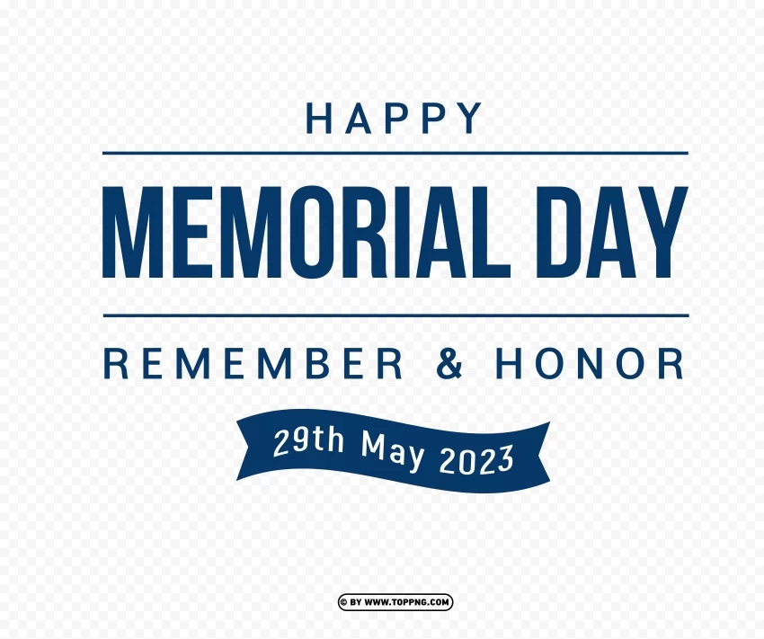 Memorial Day 2023 Download Free PNG Images With Transparent Layers