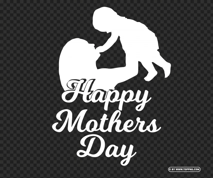 Mother And Child Silhouette On Transparent Background PNG Images With High Transparency