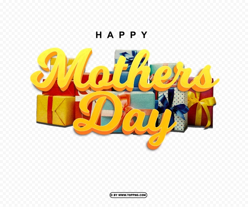 Mothers Day With Gift Boxes Clipart PNG Images With No Background Assortment