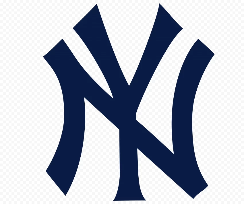 new york yankees blue Symbol logo sign hd HighResolution PNG Isolated on Transparent Background