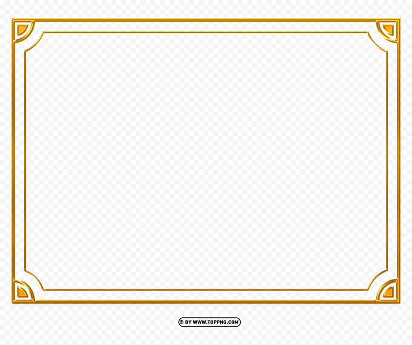  frame border golden free download Transparent Background PNG Isolated Icon - Image ID e9af28f9