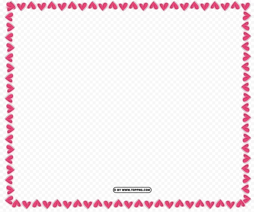  frame for valentines love notes PNG files with transparent canvas collection