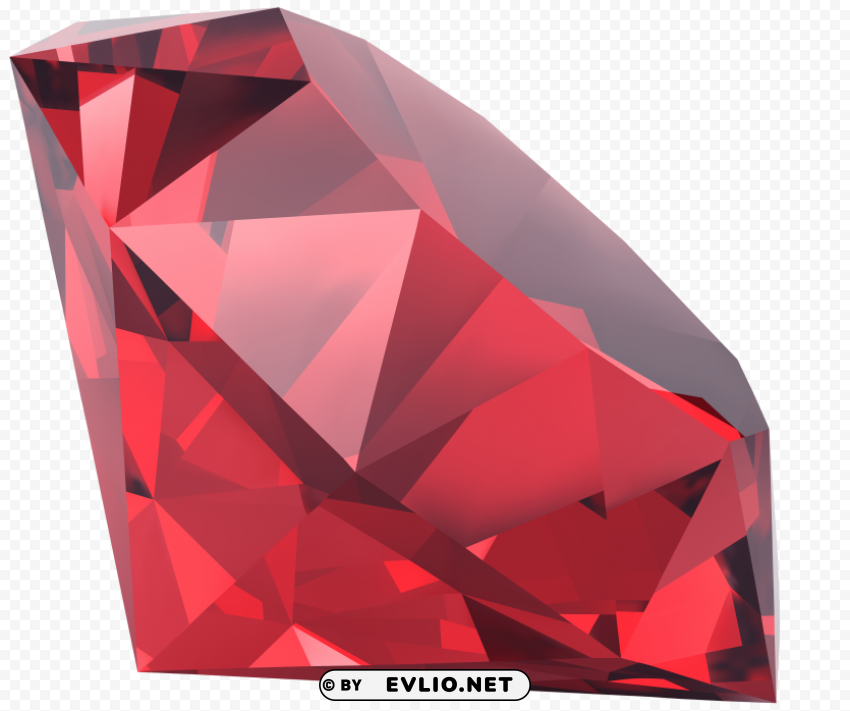 Red Diamond PNG Images With Transparent Space