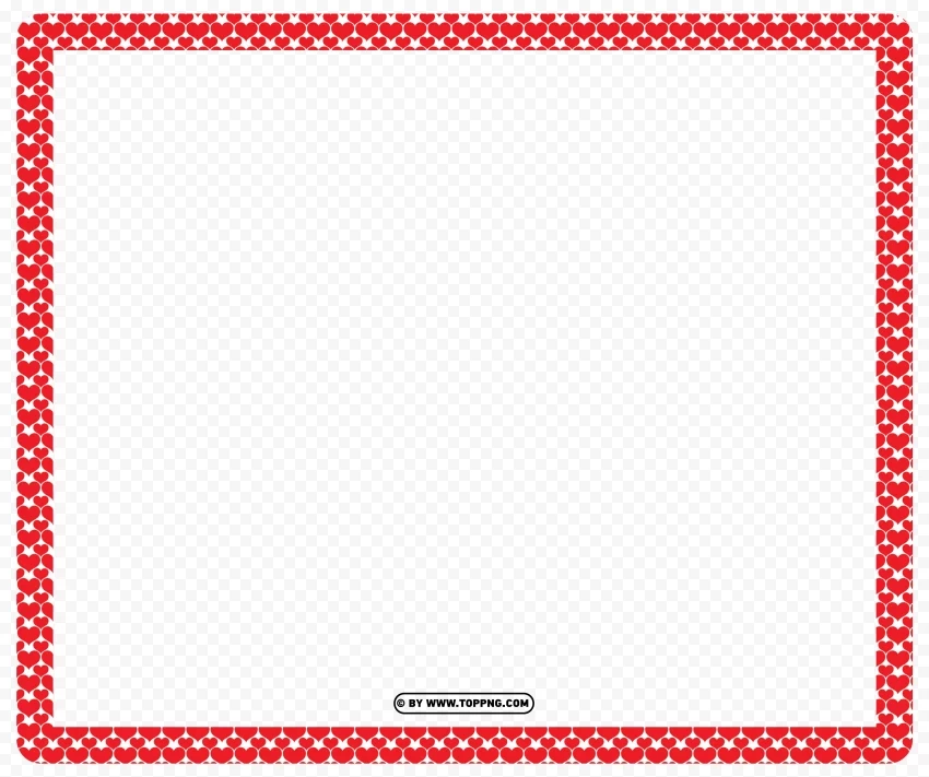 red heart valentines frame hd PNG files with no backdrop pack