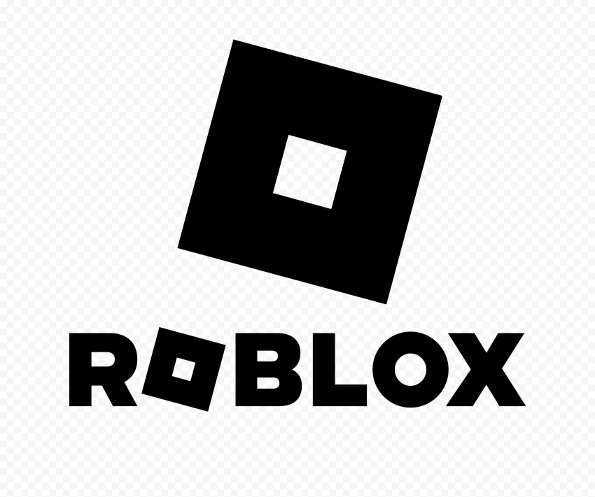 roblox logo black Design PNG transparent photos mega collection - Image ID 6117e664