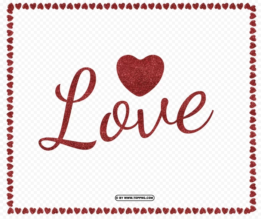 valentines day red glitter text pngs PNG for free purposes