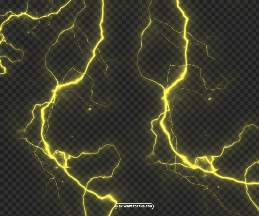 yellow color glowing lighting effect PNG with Isolated Transparency