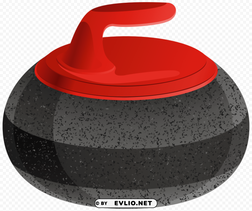 curling stone clip ar Isolated Object in Transparent PNG Format