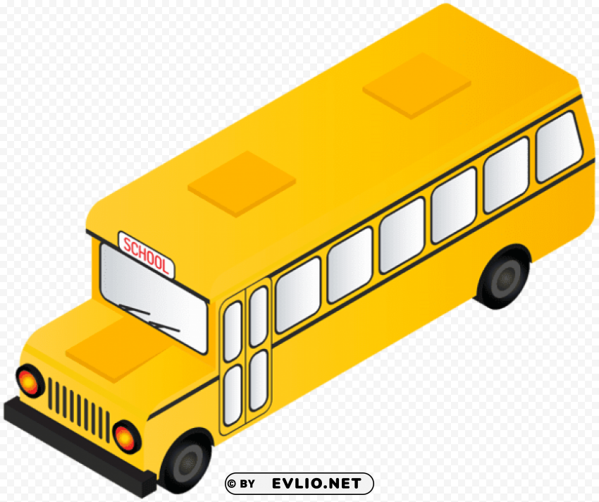 school bus PNG Image with Clear Background Isolation