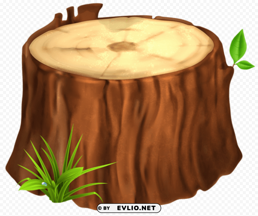 tree stump PNG clip art transparent background
