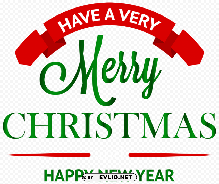 have a merry christmas decoration Isolated Character with Transparent Background PNG