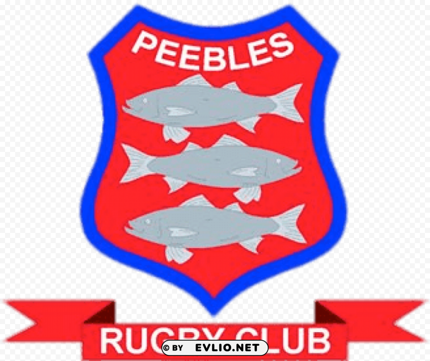 peebles rfc rugby logo Isolated Element with Clear PNG Background