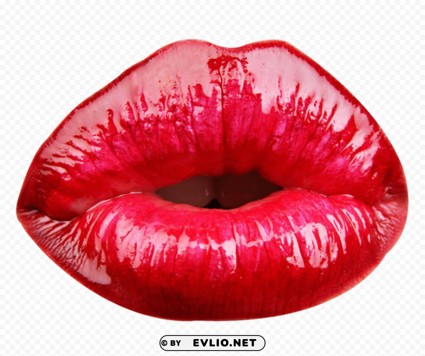 red lips HighResolution Isolated PNG Image