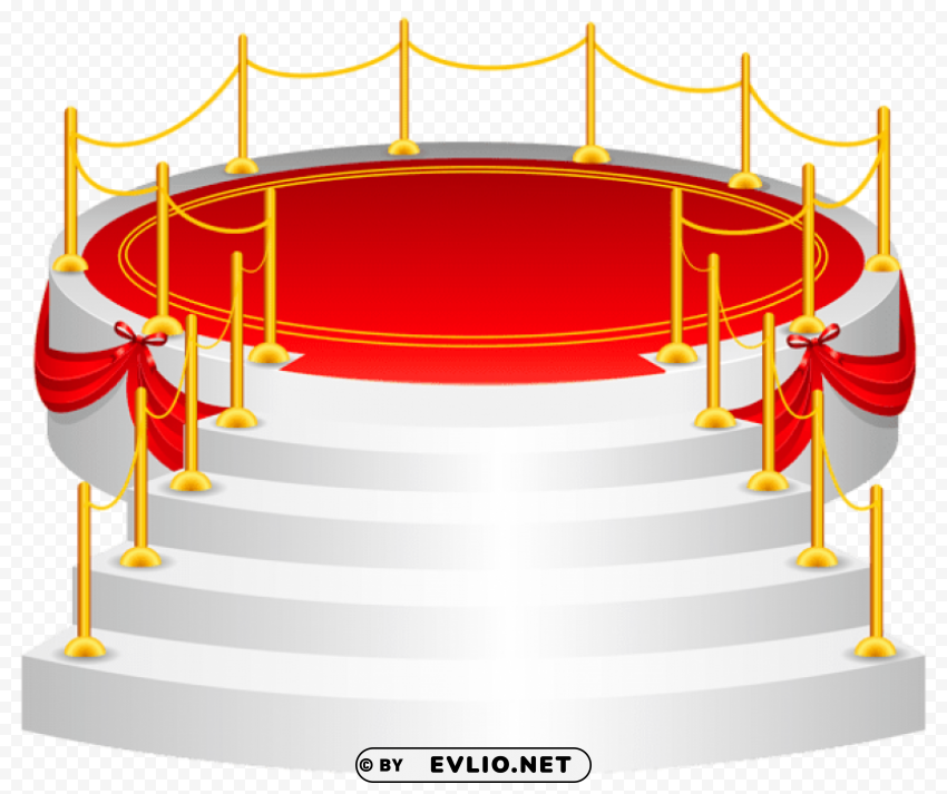 stage Clear Background Isolated PNG Illustration