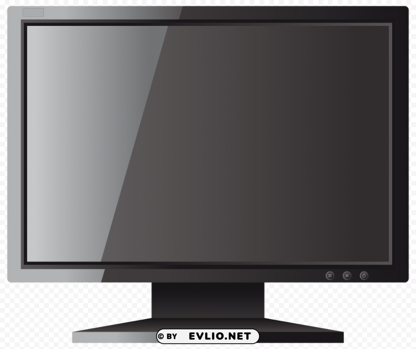 black computer lcd monitor PNG files with no backdrop required