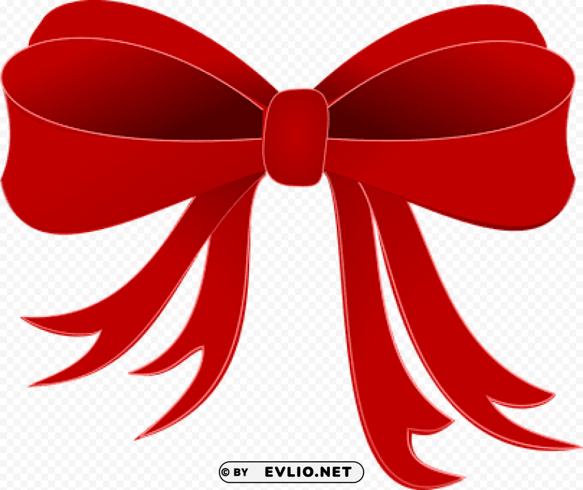 bow red ribbon decoration design - christmas bow clip art Transparent Background PNG Isolated Pattern PNG transparent with Clear Background ID 0c57079d