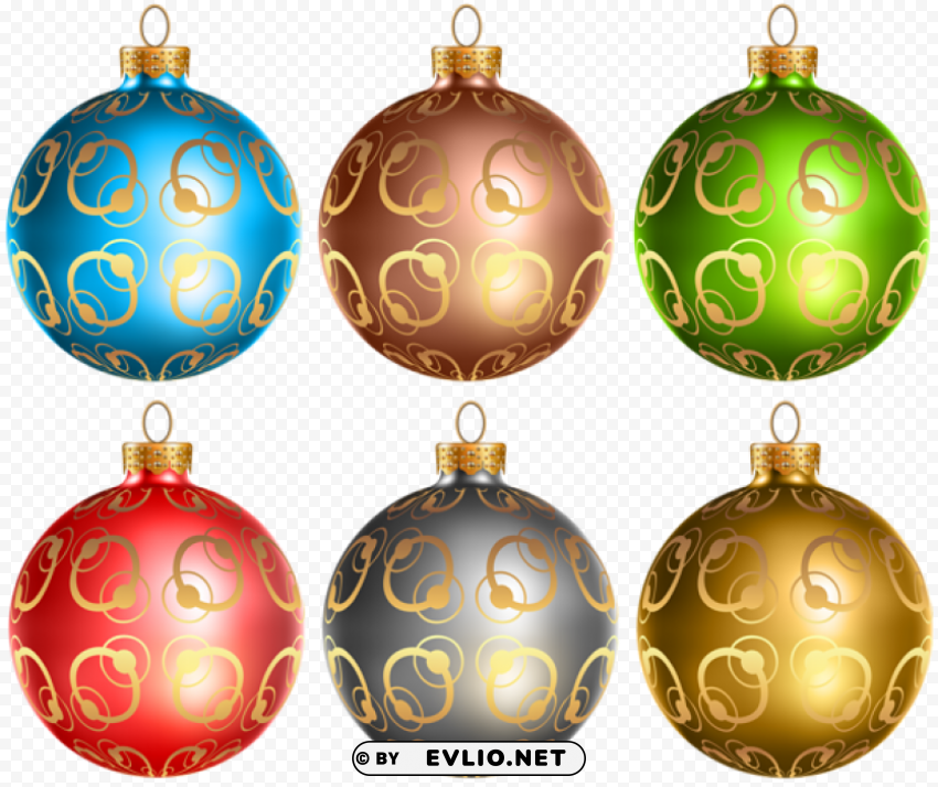 christmas balls transparent Free PNG images with alpha channel