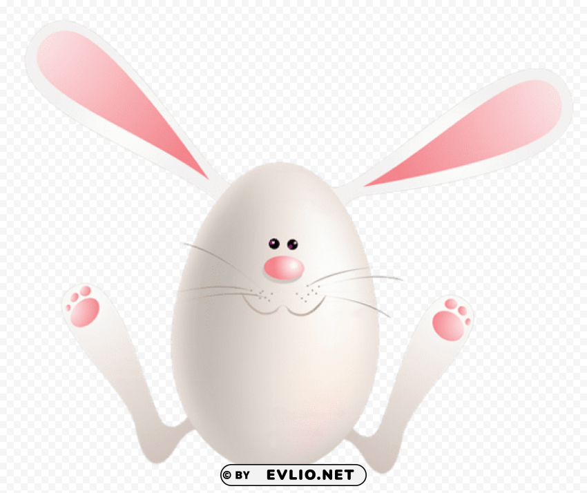 cute easter bunny egg Isolated Icon on Transparent Background PNG