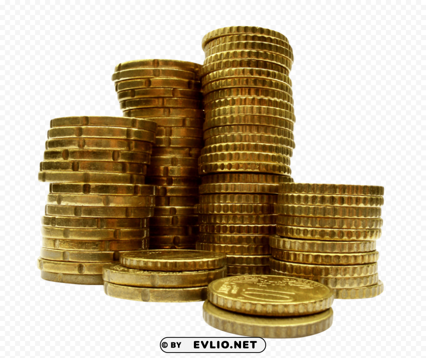 Gold Coins Clear Background PNG Graphics