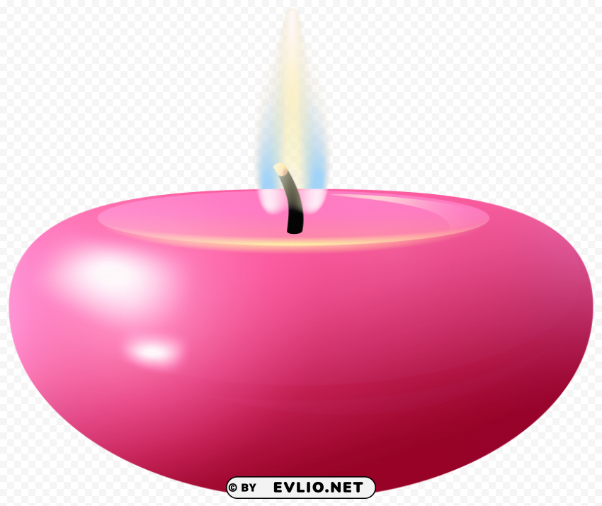 pink candles HighQuality PNG with Transparent Isolation
