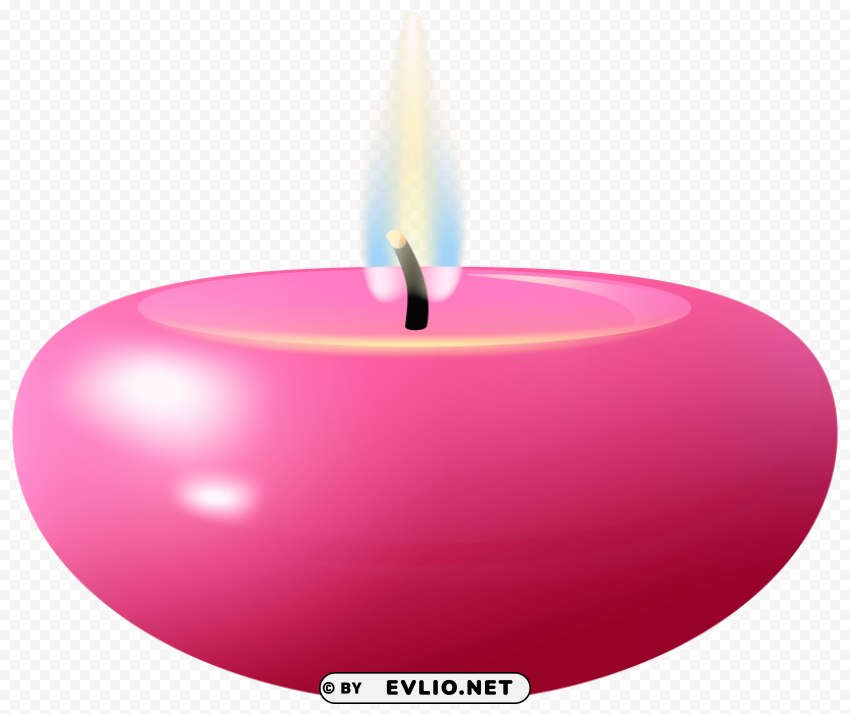 Pink Candles HighQuality PNG With Transparent Isolation