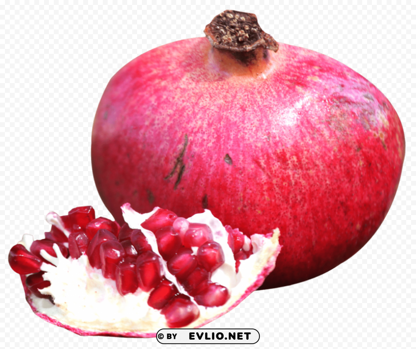 pomegranate Isolated Element with Transparent PNG Background